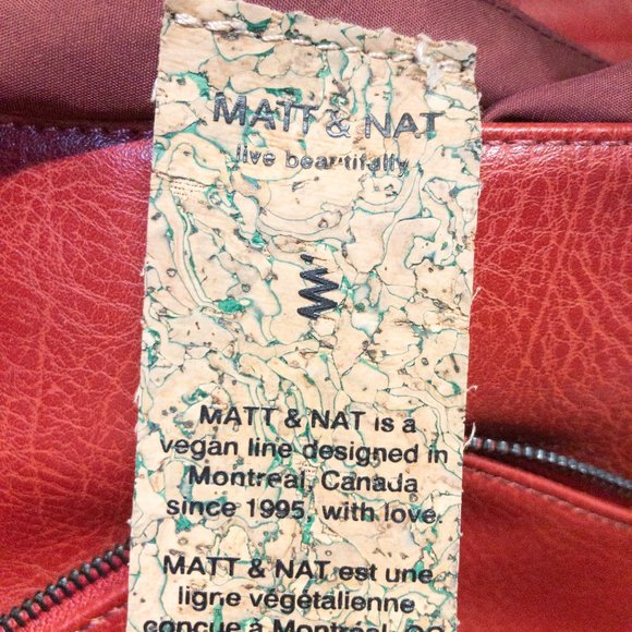Red Matt & Nat Vegan Purse - Picture 6 of 8